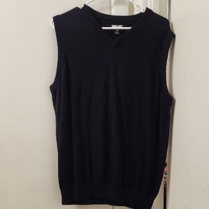 NWT Ping Unisex V-Neck Black Sweater Vest 100%cotton